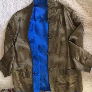 Satin reversible Kimono jacket